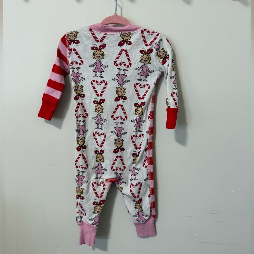 Hanna Andersson Cindy Lou Who Grinch Pajamas 3-6 - Picture 3 of 3